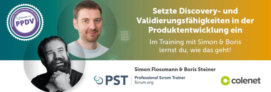 Banner PPDV-Training der Scrum-org mit Simon Flossmann